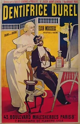 Poster advertising Durel toothpaste